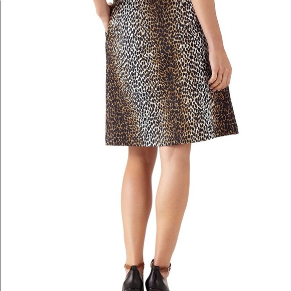 White House, Black Market ANIMAL PRINT FULL SKIRT - Picture 2 of 2